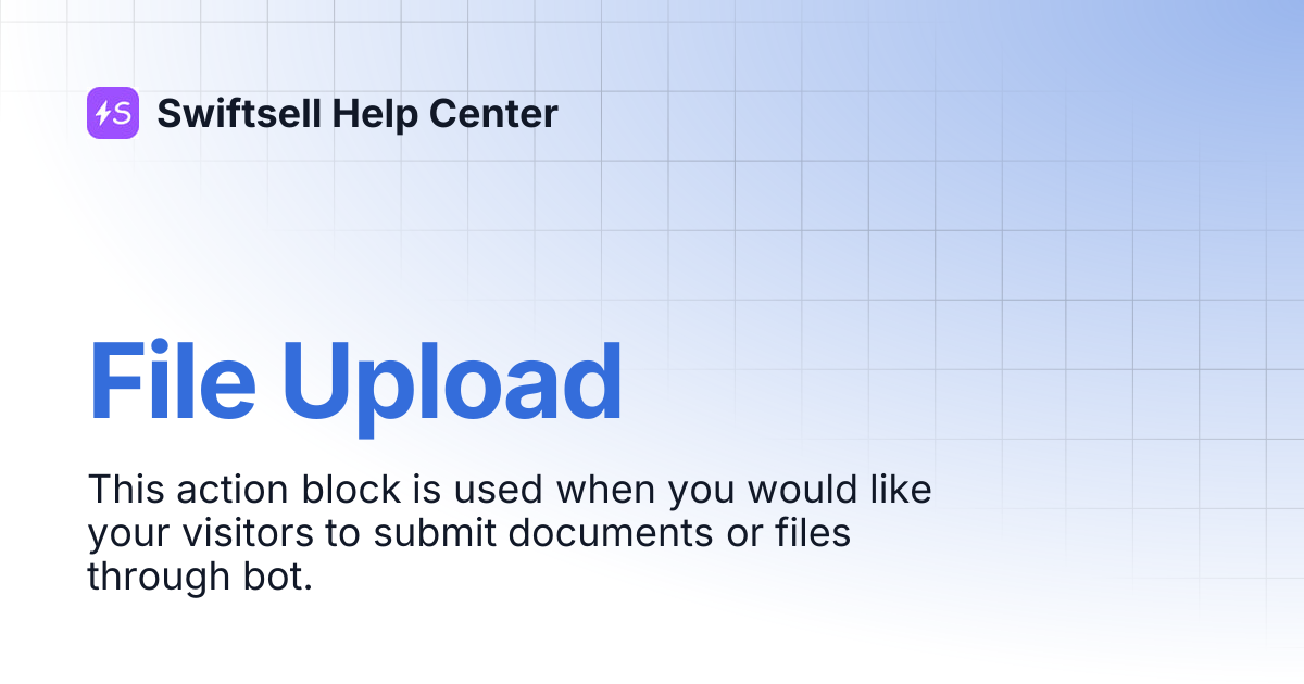 File Upload | Swiftsell Help Center